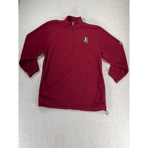 Knights Apparel 1/4 Zip Pullover Fleece‎ Shirt Men's 2XL Florida State Seminoles